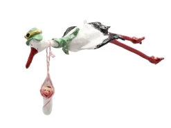 Storch Rasmus Mädchen Figur -Heimdekoration Rabatt 14000 emb high