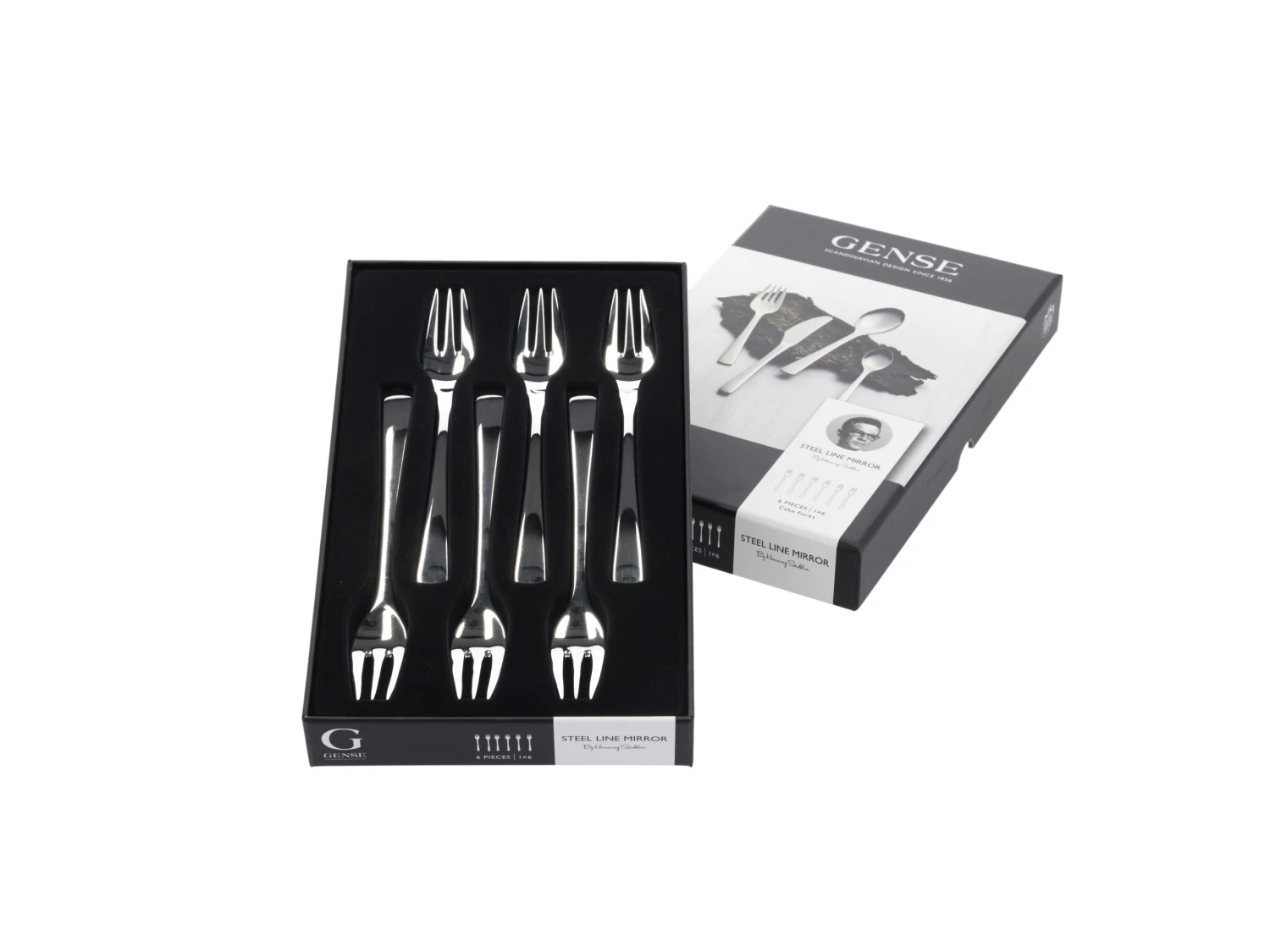 Gense Steel Line Kuchengabel 6 Stck. 5 Gense Steel Line Kuchengabel 6 Stck. – Bild 3