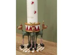 Rudolf The Drummers Kerzenhalter F/Blockkerzen -Heimdekoration Rabatt 27301 env 2 2202 high